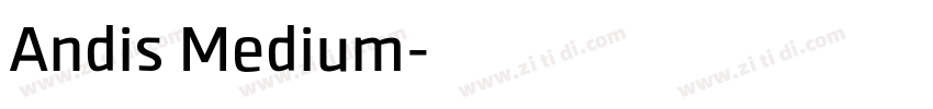 Andis Medium字体转换